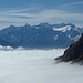 auch der Mont Blanc zeigt sich