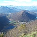 A sx del Monte Mondonico la Valle del Pralugano che porta a Bedero  e alla Valcuvia con i suoi monti