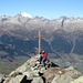 Auf dem Gipfel Piz Ault 2470m, Gipfelbucheintrag von TL