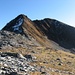 Bei Fuorcla Dalla Stavelatsch, Kraxrei und Gratwanderung beginnen, durch Vorgipfel (Bild links), Piz Stavelatsch 2754m (recht)
