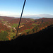 Blick aus der Gondel nach Norden zum Schwarzwald