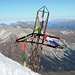Das speziell schöne Gipfelkreuz auf dem Pizzo Tambo 3279 müM