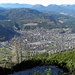 Blick auf Mittenwald wie von einem 700m hohen Turm