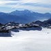 Plaine Morte und Mont Blanc am Horizont