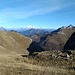 auf dem Kamm, Blick zum Mont Blanc (4810m), davor La Dent de Cons (2062m)