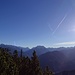 Dafür hat man eine schöne Aussicht auf das westliche Karwendel. 