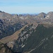 Durchblick zu den Walsertaler Bergen, dahinter die Nagelfluh