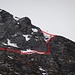 The crux at Piz Terri P. 2898 (steeper than it looks!).