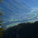Val Lodrino - Tiefblick in die Riviera nach Claro, Castione/Arbedo