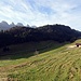 Aufstieg oberhalb Altstofel, mit den Churfirsten im Hintergrund
