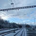 Bahnhof Ramsei - mit erstem Ausblick ins Blaue
