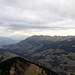 das grosse Walsertal mit interessanter Bergformation...