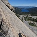 On Kindergarten Slab, looking down to Donner Lake and the Tahoe Area