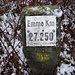 aussergewöhnlicher Markstein: 
27.250 km von der Kantonsgrenze bei Gerlafingen