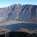 vista sul Lago di Lugano e il Monte Generoso