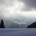 Winterlicher Blick, kurz vor Eintritt ins Wolkenreich