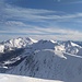 noch einmal die Bergkette vom Pic de Soularac zum Pic du Van, links davon ist ein kleines Schigebiet<br /> 