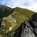 Rückblick vom Passo dÁrnigo zum steilen Abstieg von der Cima Camughera.