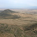 Vankasar - Ausblick am Gipfel in etwa südöstliche/südliche Richtung. Links ist der 610 m hohe Nachbar-Hügel zu sehen.