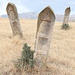 Bei Qızıl Kəngərli (armenisch: Ղըզըլ Քյոնգերլի) - Stelen auf einem alten Friedhof.