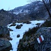 Wegpassage unterhalb der Alpe di Cristallina.