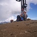 Myself and Toto, the fellow-hikers, on the summit of Pizzo Molare.