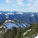 Zoom zur Benedeiktenwand; links die markanten Oberrhätkalkfelsen im Roßsteinmassiv