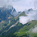 Links im Hintergrund der Altmann, rechts die Alp Sigel