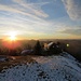 Gipfelbeiz mit Sonnenuntergang im Dezember....