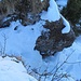 Planggenstock - Spalte vor dem Gipfel. Hier lag einiges an Triebschnee