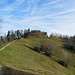 Blick zurück zur ehemaligen Burganlage auf dem Schauenberg
