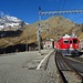 Berninabahn an der Haltestelle Alp Grüm.