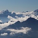 Wolkenfetzen um die Stubaier Alpen
