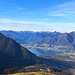 Blick hinunter zum Monte Ceneri und in die Magadino Ebene