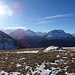 Muottas Muragl, 2450 m, 19. Dezember 2015: ein paar Schneeflecken zum Beginn der Wintersaison...
