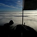 Gipfelsicht übers Nebelmeer zum Alpenbogen