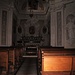 L'interno della Chiesa della madonna di Rovio.