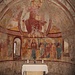 I notevoli affreschi nell'abside di San Vigilio. 