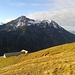 Sonnendurchflutete Alpe und Hoher Frassen