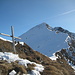 das Kreuz am Messhaldenspitz<br />der weitere Gratverlauf zum Vilan zeigt sich von hier deutlich winterlicher als erwartet
