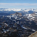 The ski area in Lenzerheide as seen from Piz Linard