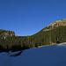 Winter im Tal, Sonne auf dem / Inverno nella valle, il sole sull` Hohen Straußberg und am Niederstraußberggrat