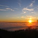 Am Vorabend kurze Nebelflucht auf den Bodanrück zum Sonnenuntergang