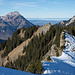 Blick vom Aabeberg zurück zum Golderezahn