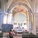 L'interno di Santo Stefano ad Arogno.