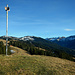 Ausblick vom Alpwegkopf über das Laternsertal.