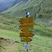 Signpost at Alp Sanaspans