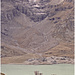 Cambrenagletscher mit Kieswerk, Lago Bianco und Windverbauungen