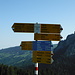 Signpost at Schwarzenegghöchi.