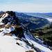Gipfelblick - Richtung Fürstein (links), Entlebuch und am Horizont Jura